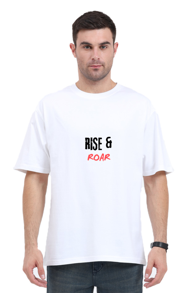 Rise and Roar: Men's Oversized Bear Tee