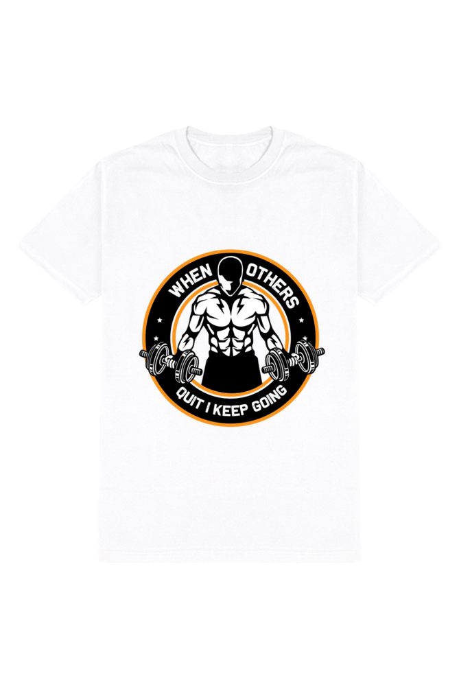 Never Quit Tee- Black & White