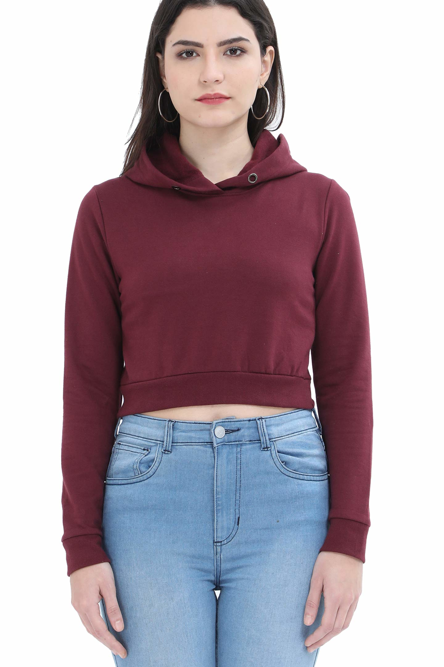 Women Stylish Crop Hoodies