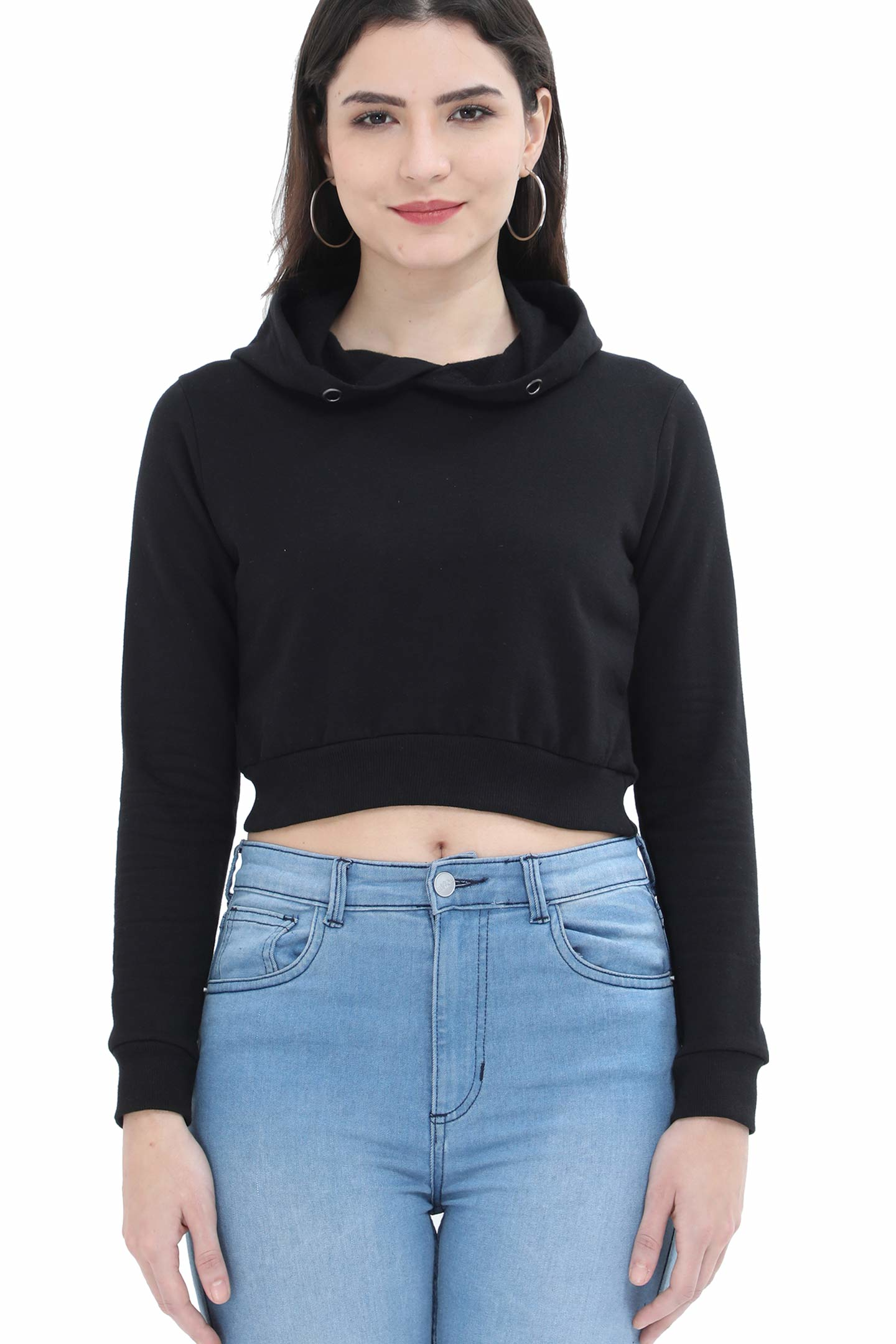 Women Stylish Crop Hoodies