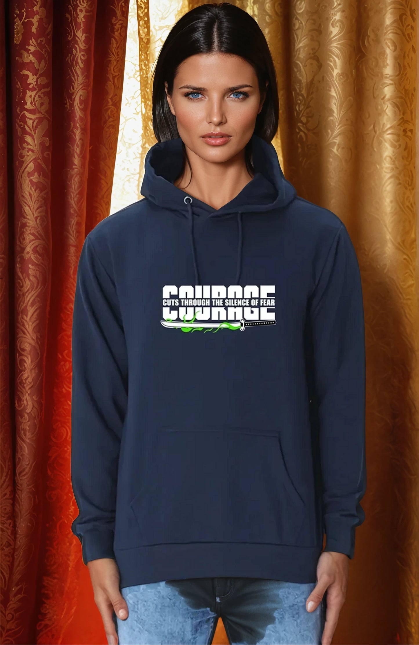 Men Sweatshirt Hoodie- Courage(Multi-color)
