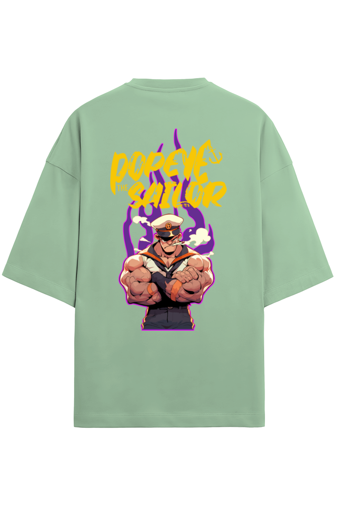 Oversized Tee: Bravery & Popeye(Light Colors)