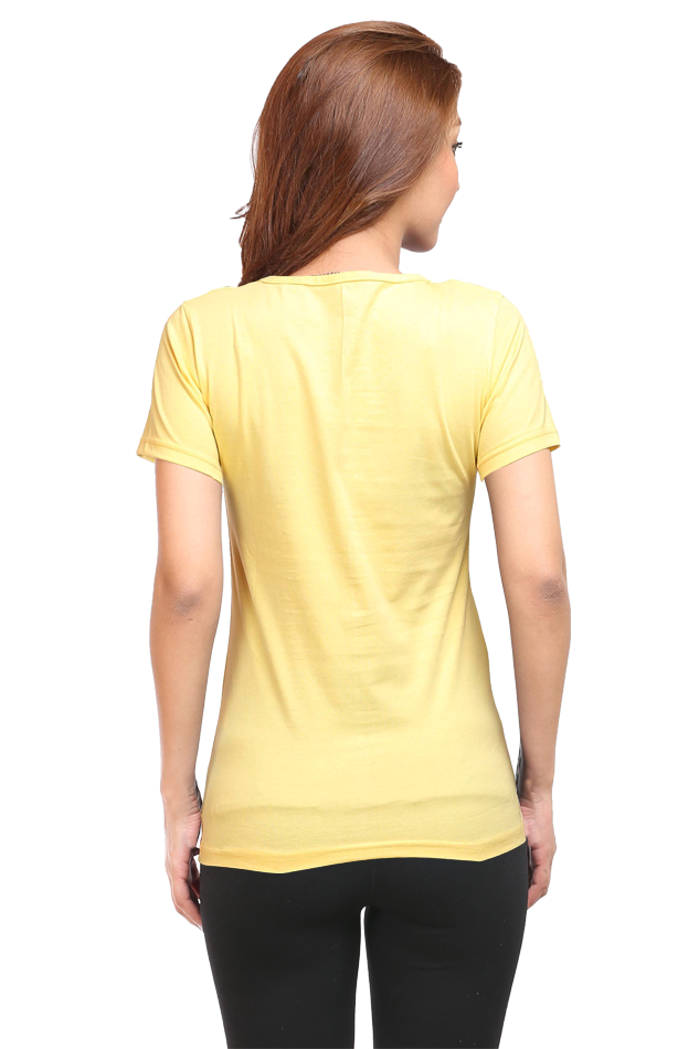 Women Round Neck T- Life is better with a paw