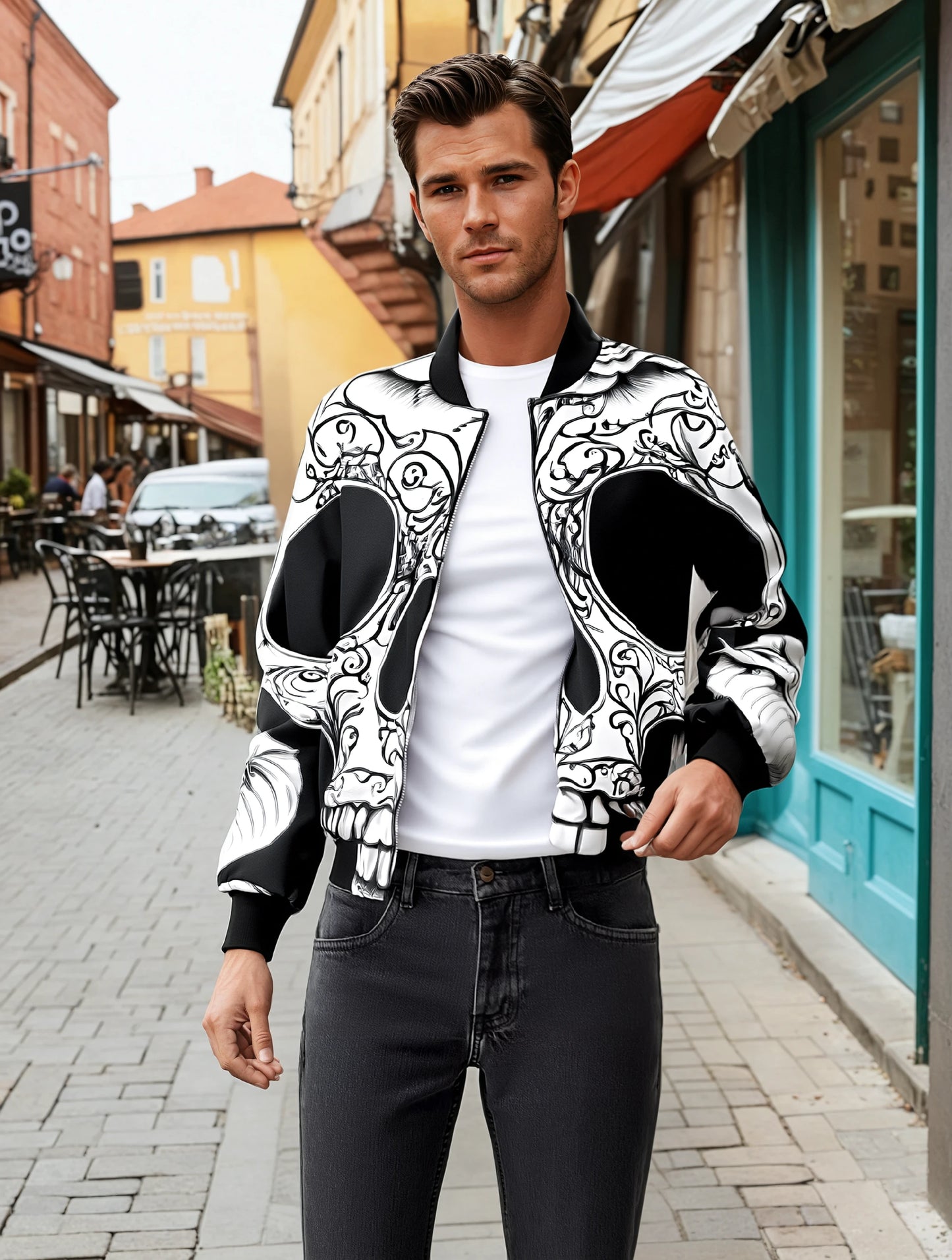 Big Skull Bomber Jacket