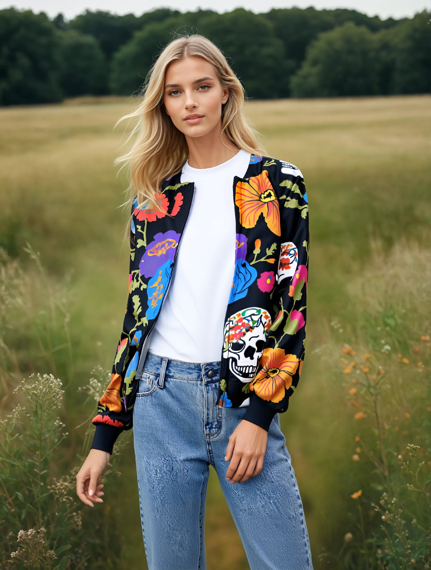 Eternal Blossom- Unisex Bomber Jacket