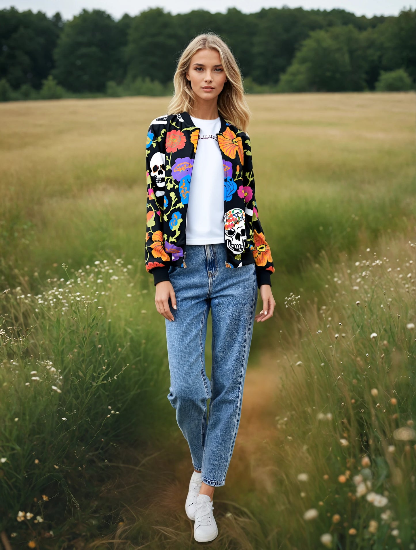 Eternal Blossom- Unisex Bomber Jacket