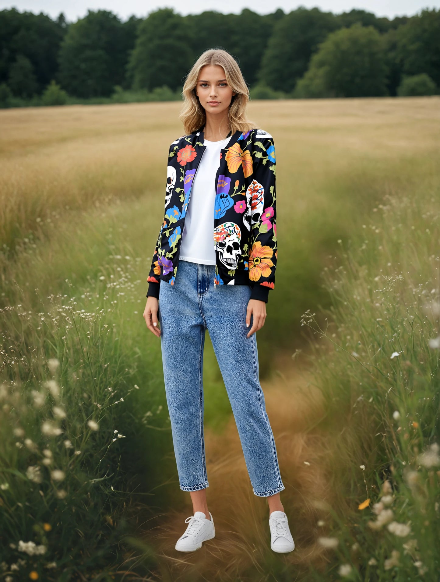Eternal Blossom- Unisex Bomber Jacket
