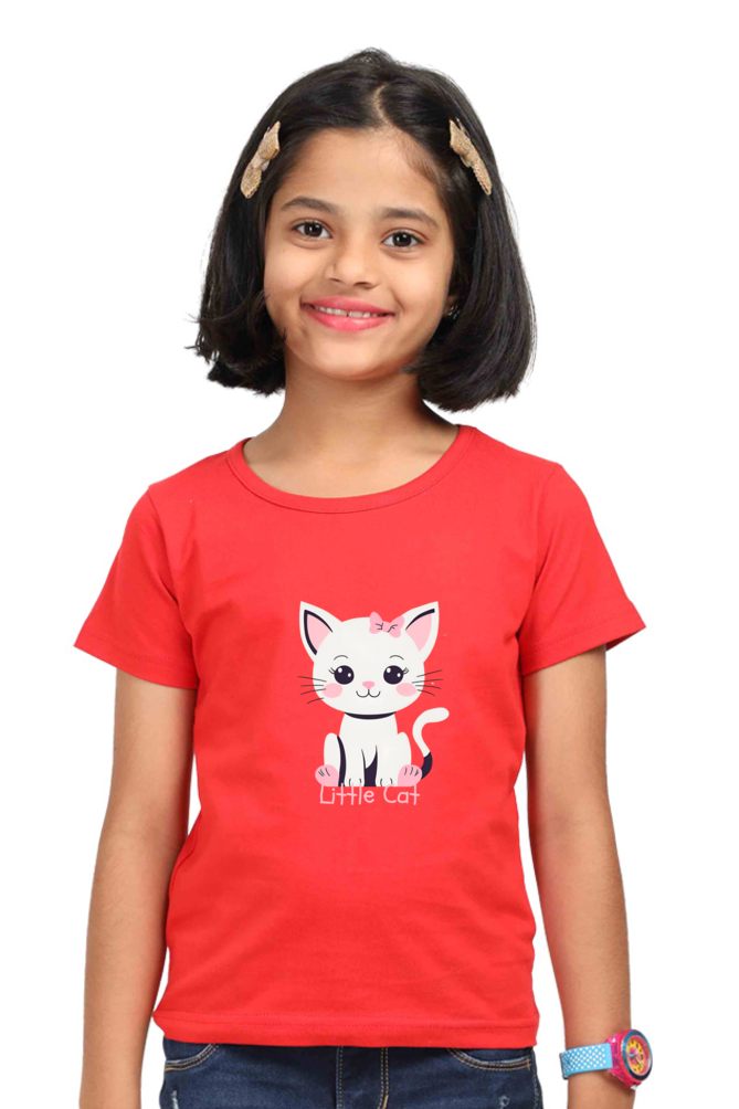 Girl Little Cat T