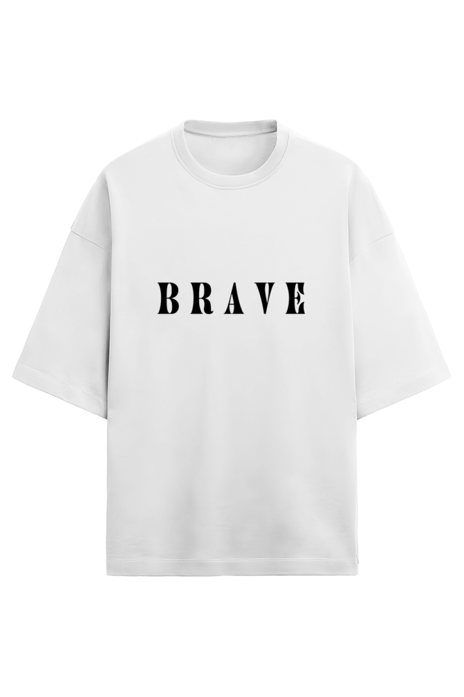 Terry Oversized Tshirt for Men- Be Brave