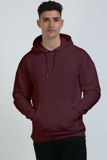 Unisex Premium OverSized Hoodie-Maroon