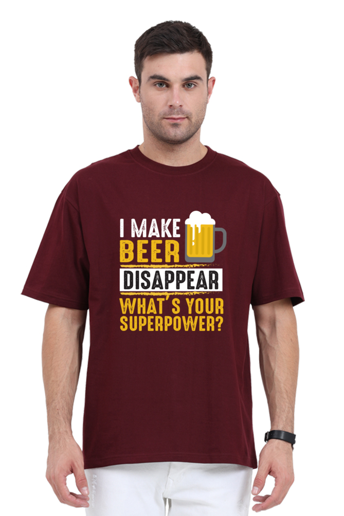 Beer Magician Oversized Tee For Men