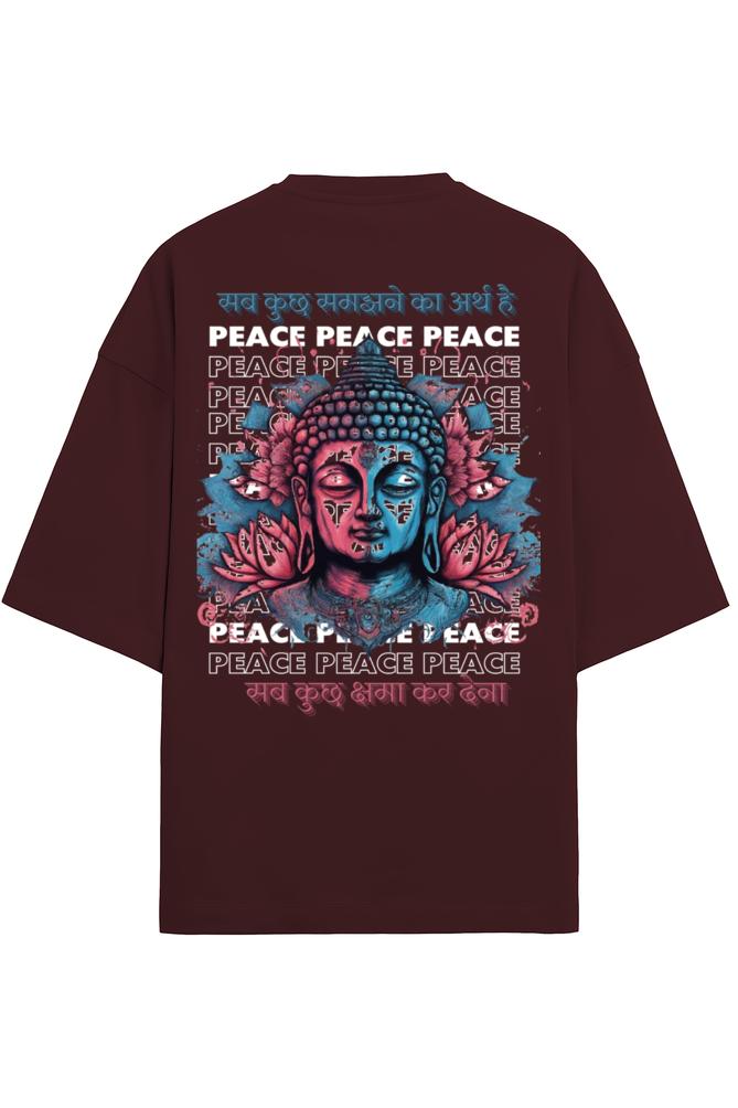 Peace Unisex Oversized T- Terry Cotton