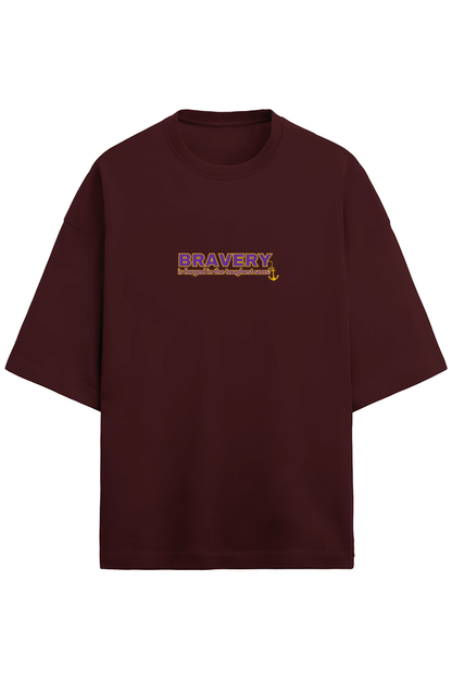 Oversized Tee: Bravery & Popeye