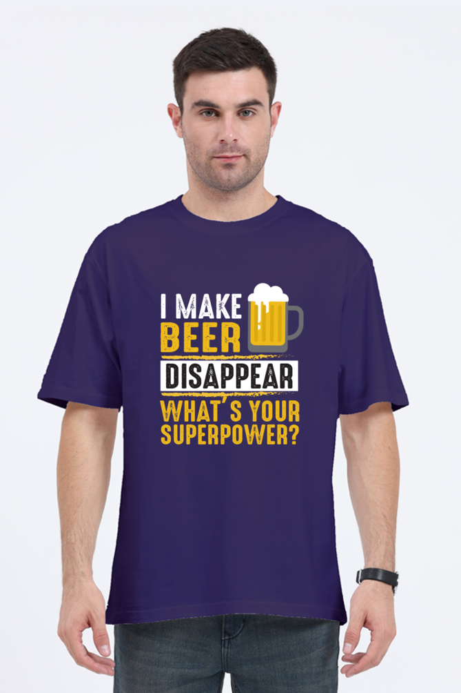 Beer Magician Oversized Tee For Men