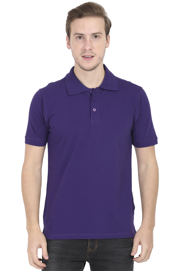 Men Classic Polo T-Shirt- Brave Text