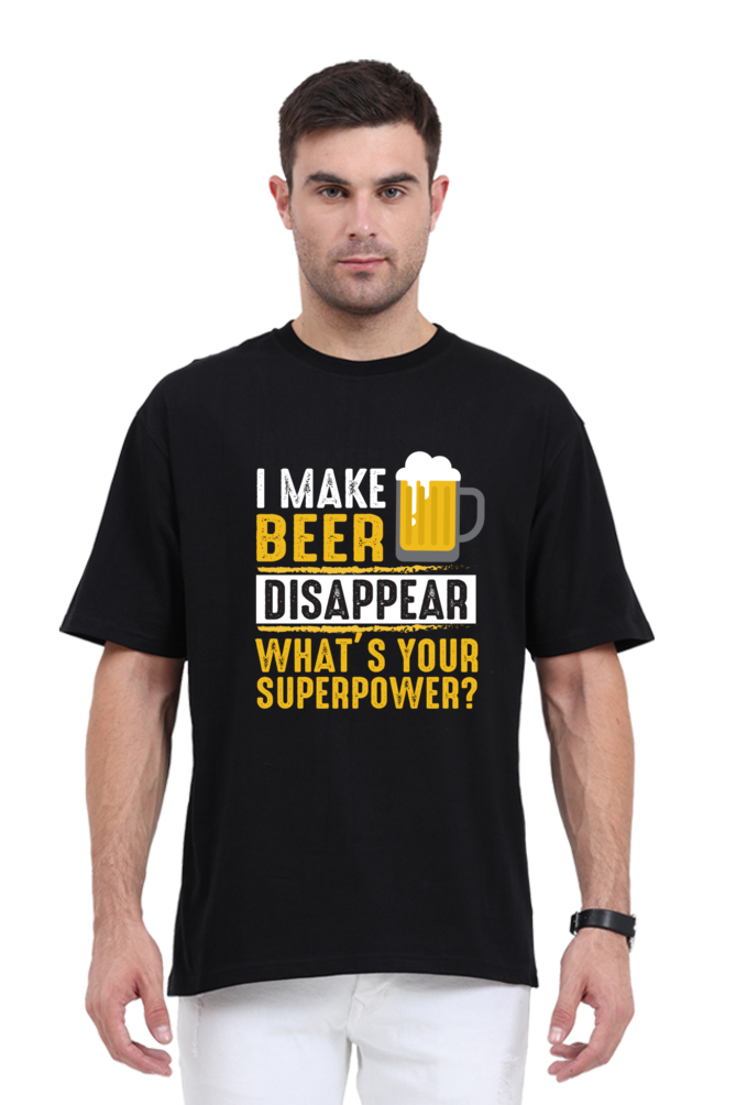 Beer Magician Oversized Tee For Men