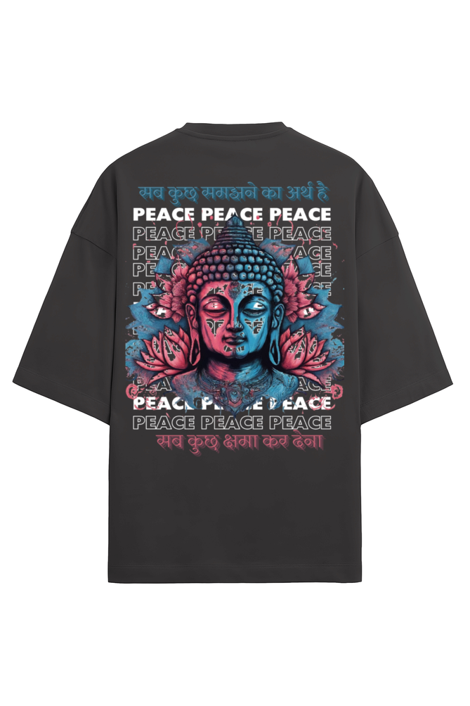 Peace Unisex Oversized T- Terry Cotton