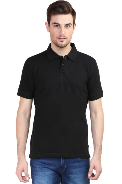 Men Classic Polo T-Shirt- Brave Text