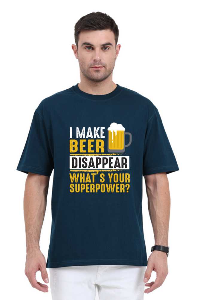 Beer Magician Oversized Tee For Men