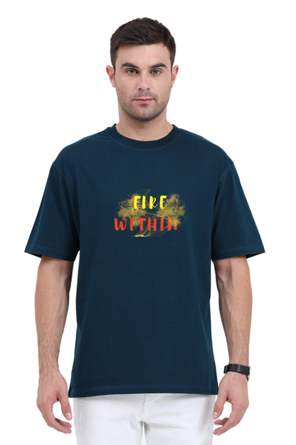 Men Oversized T- Fire Within