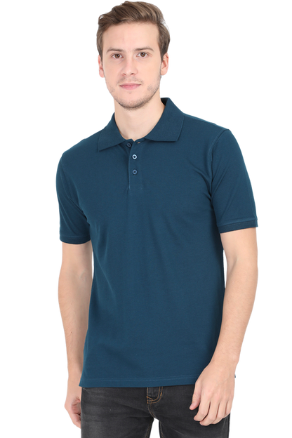 Men Classic Polo T-Shirt- Brave Text