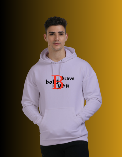 BRAVE BOLD YOU- Oversized Hoodie( Light Color)