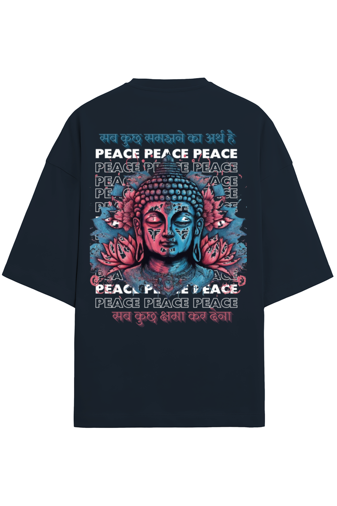 Peace Unisex Oversized T- Terry Cotton