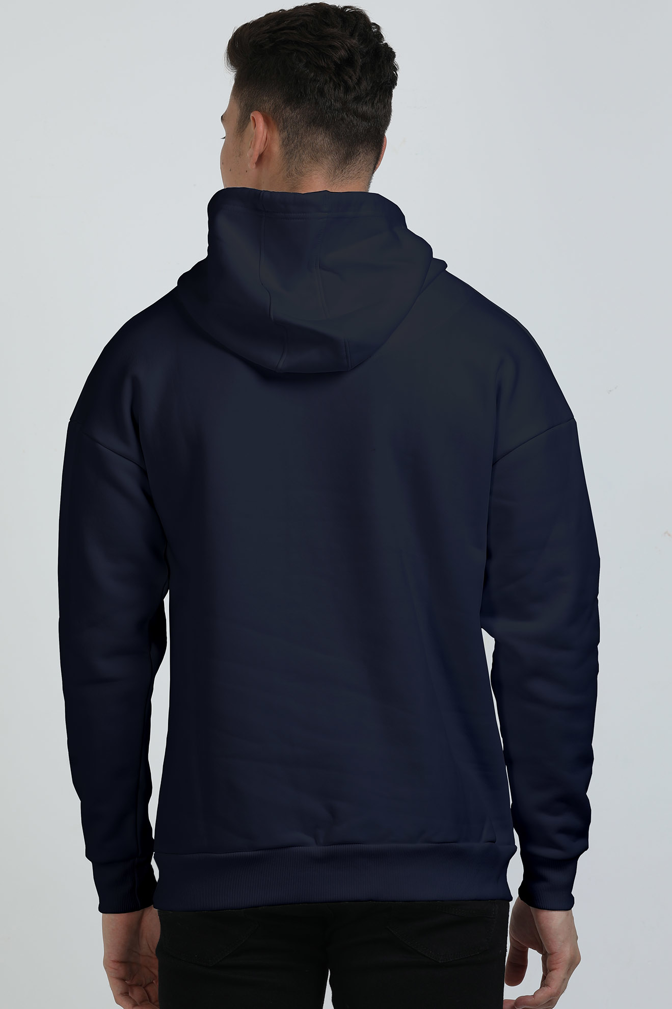 Brave Premium OverSized Hoodie-Navy Blue