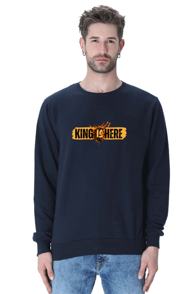 Men Sweatshirt- King Is Here