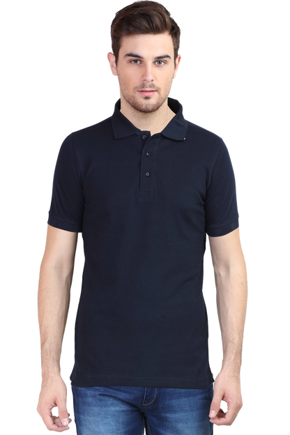 Men Classic Polo T-Shirt- Brave Text