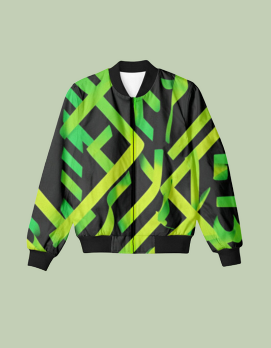 Neon Green Bomber Jacket