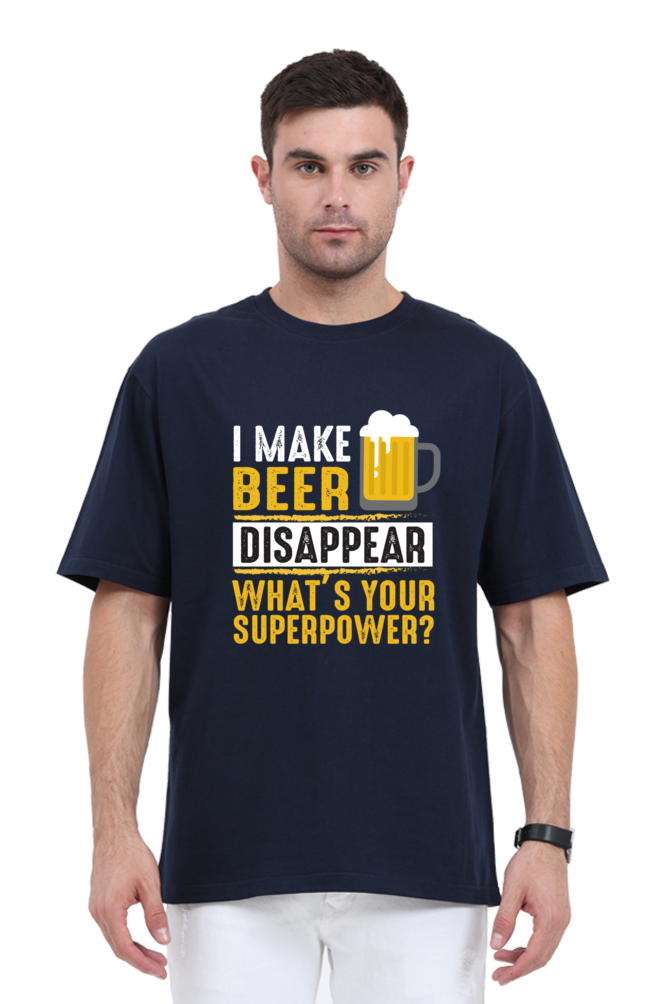 Beer Magician Oversized Tee For Men