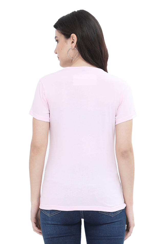 Women Round Neck T- Life is better with a paw