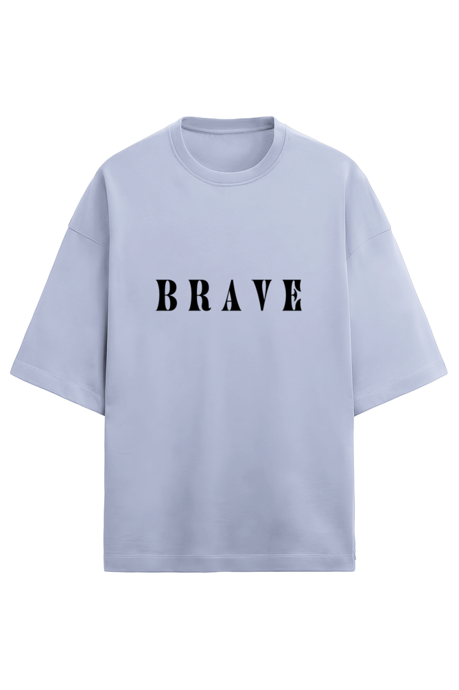 Terry Oversized Tshirt for Men- Be Brave