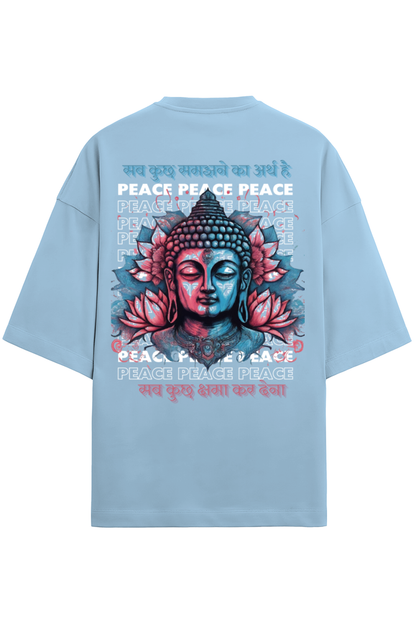 Peace Unisex Oversized T- Terry Cotton