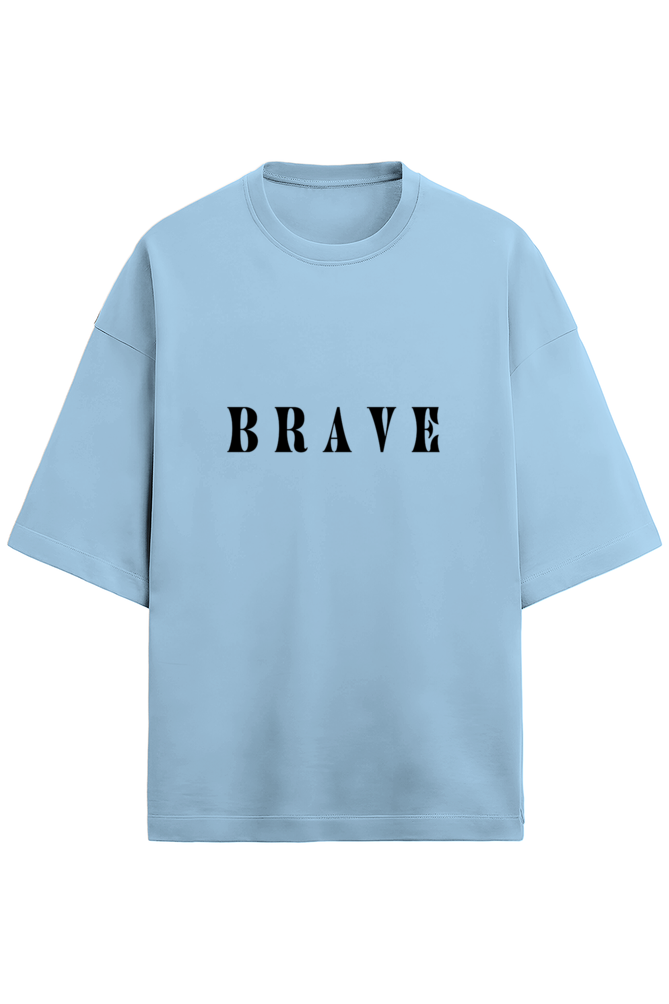 Terry Oversized Tshirt for Men- Be Brave