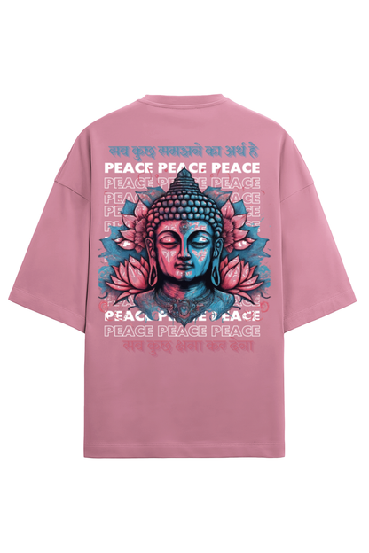 Peace Unisex Oversized T- Terry Cotton