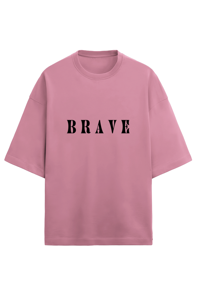 Terry Oversized Tshirt for Men- Be Brave