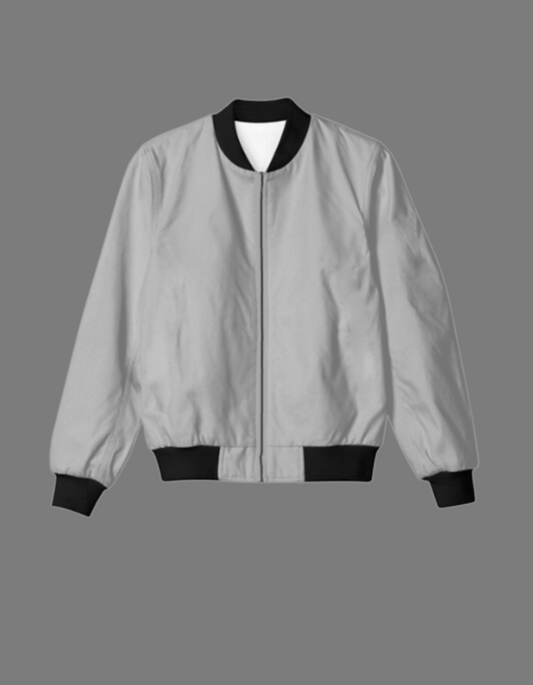 Grey Bomber Jacket- Unisex