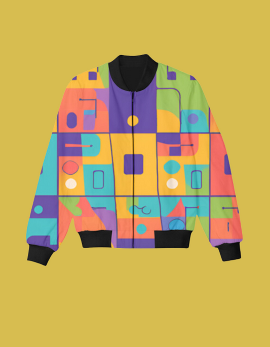 Ludo Print Bomber Jacket- Kids