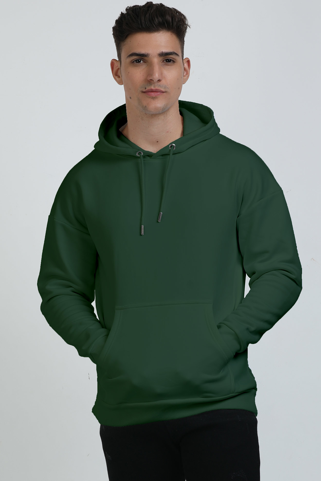 Unisex Premium OverSized Hoodie-Bottle Green