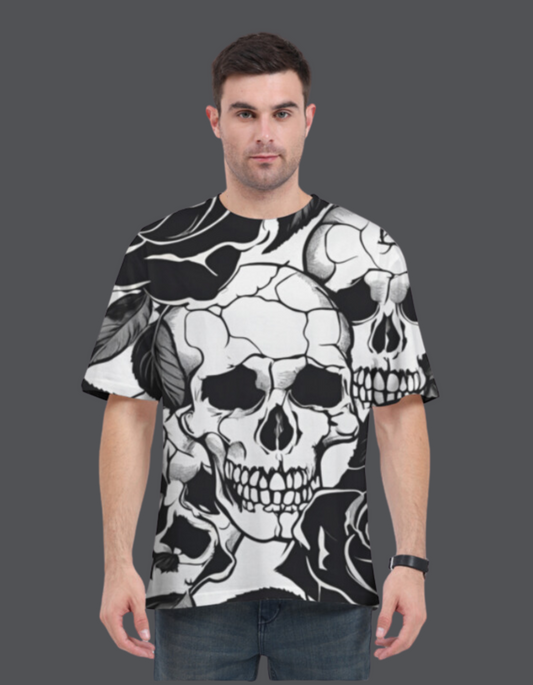 Broken Skull Oversized T-Shirt