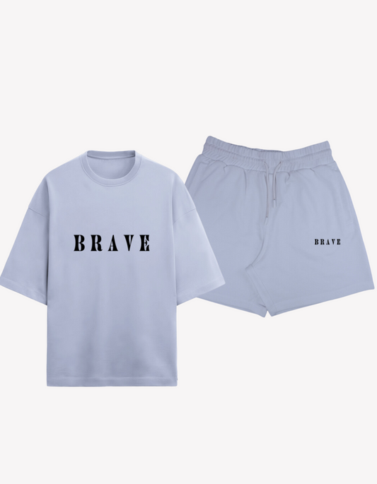 BRAVE SELECTED- HEAVY UNISEX CO-ORD SET LAVENDER