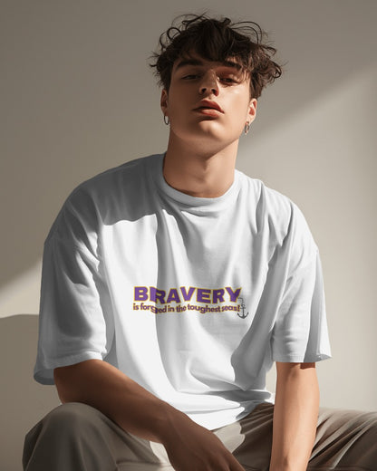 Oversized Tee: Bravery & Popeye(Light Colors)